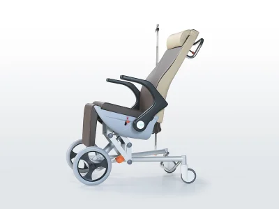 Nitrocare Height Adjustment Multifunctional Transport Chair