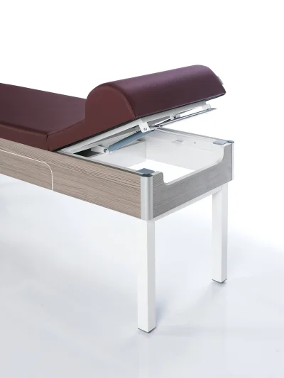 Nitrocare Examination Couch with Wooden Drawers